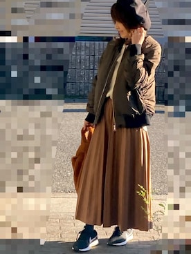 「MINELAL（ミネラル）のアイテム」を使った、レオンママさん（レディース・153cm）の秋コーディネート