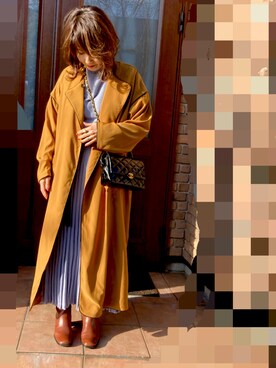 「MINELAL（ミネラル）のアイテム」を使った、レオンママさん（レディース・153cm）の冬コーディネート