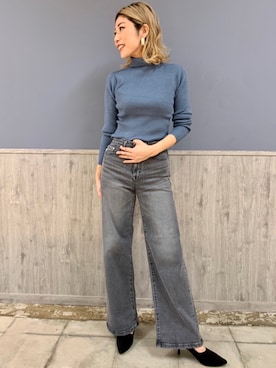 「SOMETHING（サムシング）のアイテム」を使った、Naaachiさん（レディース・163cm）の秋コーディネート