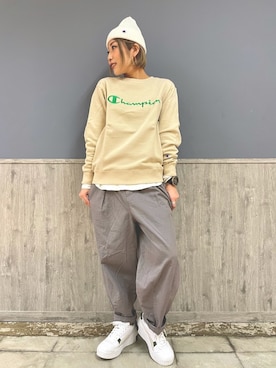 「プーマ」｜Naaachiさん（レディース・163cm）の冬コーディネート