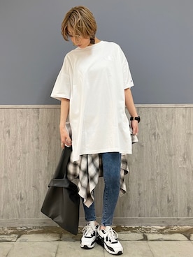 「ショートヘア」｜Naaachiさん（レディース・163cm）の春コーディネート