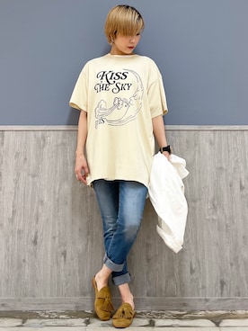 「RAG MACHINE（ラグマシーン）のアイテム」を使った、Naaachiさん（レディース・163cm）の夏コーディネート