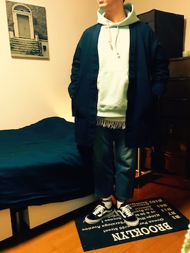 「UNITED ARROWS & SONS（ユナイテッドアローズアンドサンズ）のアイテム（その他アウター）」を使った、Tasさん（メンズ・171cm）の冬コーディネート