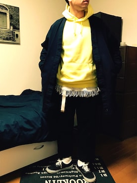 「UNITED ARROWS & SONS（ユナイテッドアローズアンドサンズ）のアイテム（その他アウター）」を使った、Tasさん（メンズ・171cm）の冬コーディネート