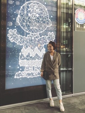 「LOVE」｜「アイテム（アクセサリー）」を使った、Zionさん（レディース・153cm）の秋コーディネート