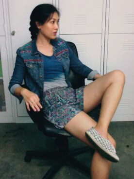 「アイテム（スリッポン、その他）」を使った、WaiChingさん（レディース・165cm）の秋コーディネート