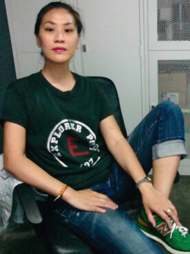 「preloved（プリラブド）のアイテム」を使った、WaiChingさん（レディース・165cm）の冬コーディネート