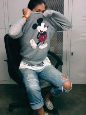 「アイテム（スリッポン、その他）」を使った、WaiChingさん（レディース・165cm）の冬コーディネート