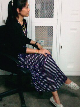 「アイテム（スリッポン、その他）」を使った、WaiChingさん（レディース・165cm）の冬コーディネート