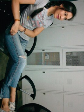 「アイテム（スリッポン、その他）」を使った、WaiChingさん（レディース・165cm）の冬コーディネート