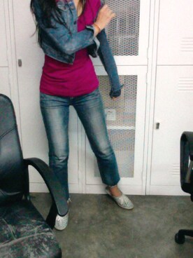 「アイテム（スリッポン、その他）」を使った、WaiChingさん（レディース・165cm）の冬コーディネート