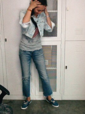 「Rubi（ルビ）のアイテム」を使った、WaiChingさん（レディース・165cm）の冬コーディネート