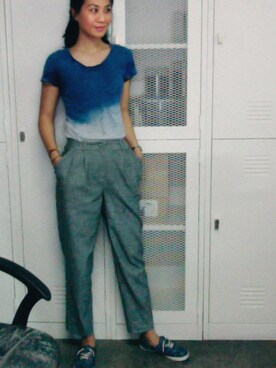 「Rubi（ルビ）のアイテム」を使った、WaiChingさん（レディース・165cm）の冬コーディネート