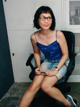 「Rubi（ルビ）のアイテム」を使った、WaiChingさん（レディース・165cm）の冬コーディネート