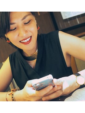 「MANGO（マンゴ）のアイテム（アクセサリー）」を使った、WaiChingさん（レディース・165cm）の冬コーディネート