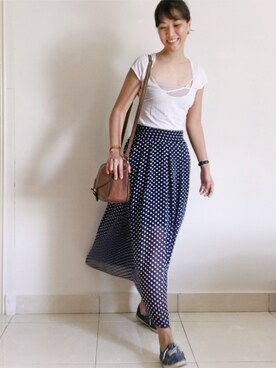 「Rubi（ルビ）のアイテム」を使った、WaiChingさん（レディース・165cm）の冬コーディネート