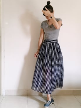 「Rubi（ルビ）のアイテム」を使った、WaiChingさん（レディース・165cm）の冬コーディネート