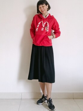 「MANGO（マンゴ）のアイテム（アクセサリー）」を使った、WaiChingさん（レディース・165cm）の春コーディネート