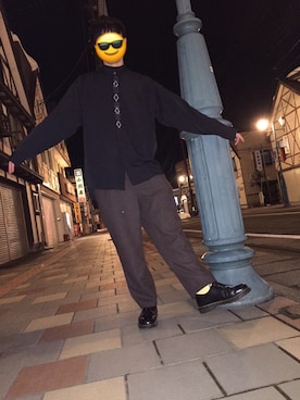 「SEVENDAYS=SUNDAY（セブンデイズサンデイ）のアイテム（チノパンツ）」を使った、しばさん（メンズ・178cm）の冬コーディネート