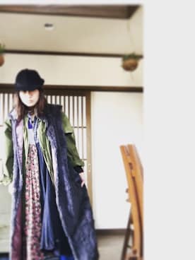 「YEAH RIGHT!!（イェーライト）のアイテム」を使った、naayaさん（レディース・161cm）の春コーディネート