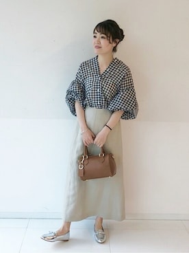 「MILOS（ミロス）のアイテム」を使った、fukaさん（レディース・152cm）の春コーディネート