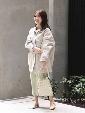 「kakatoo（カカトゥ）のアイテム」を使った、fukaさん（レディース・152cm）の春コーディネート