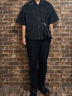 「OY（オーワイ）のアイテム（バッグ）」を使った、やんやんさん（メンズ・167cm）の夏コーディネート