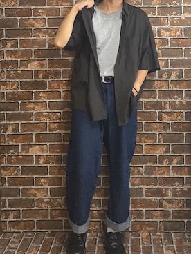 「ルーズフィット」｜やんやんさん（メンズ・167cm）の夏コーディネート