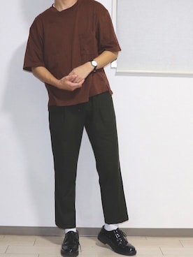 「ROTHCO（ロスコ）のアイテム（シューズ）」を使った、やんやんさん（メンズ・167cm）の秋コーディネート