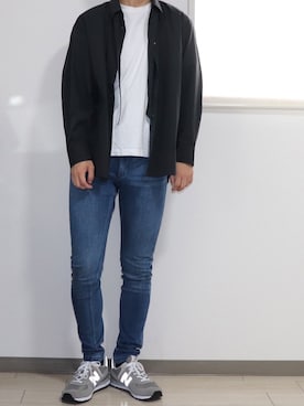 「ダークグレー」｜「アイテム（ジャケット/アウター）」を使った、やんやんさん（メンズ・167cm）の秋コーディネート