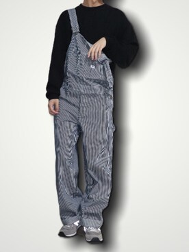 「#今日のコーデ」｜「アイテム（サロペット/オーバーオール）」を使った、やんやんさん（メンズ・168cm）の冬コーディネート