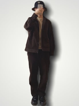 「ROTHCO（ロスコ）のアイテム（シューズ）」を使った、やんやんさん（メンズ・168cm）の冬コーディネート