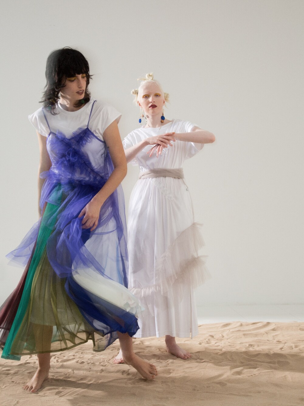 UN3D.（アンスリード）の「シアーフリルキャミワンピース（ワンピース  