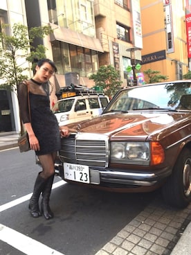 「Martin Margiela」｜「アイテム（ワンピース/ドレス）」を使った、Mina Kayamaさん（レディース・161cm）の夏コーディネート
