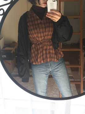 「アイテム（ブルゾン）」を使った、renkaさん（レディース・172cm・10代）の冬コーディネート
