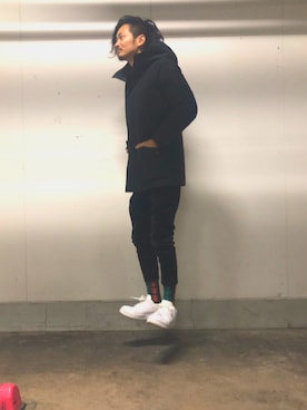 「WOOLRICH（ウールリッチ）のアイテム（マウンテンパーカー）」を使った、あだむさん（メンズ・171cm）の冬コーディネート