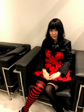 「ロリパンク」｜みさん（レディース・158cm）の春コーディネート