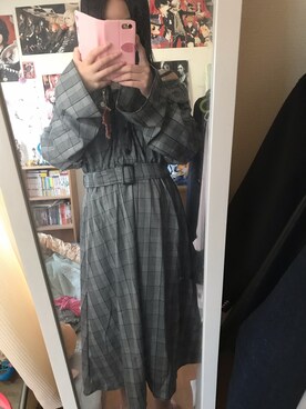 「GORGE（ゴージ）のアイテム（ワンピース/ドレス）」を使った、ゆと。さん（レディース・157cm）の秋コーディネート