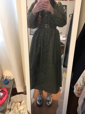 「GORGE（ゴージ）のアイテム（ワンピース/ドレス）」を使った、ゆと。さん（レディース・157cm）の冬コーディネート