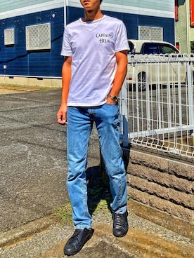 「Captains Helm（キャプテンズヘルム）のアイテム」を使った、gomiさん（メンズ・176cm）の秋コーディネート