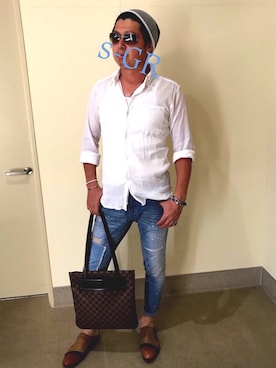 「M･A･R･S（マーズ）のアイテム」を使った、s-GR🇮🇹さん（メンズ・175cm）の春コーディネート