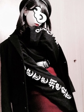 「リング」｜「アイテム（チェスターコート）」を使った、MOMOTALOさん（レディース・148cm）の冬コーディネート