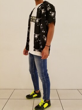 「アトランティックスターズ」｜「アイテム（その他トップス）」を使った、HIROKIさん（メンズ・178cm）の夏コーディネート