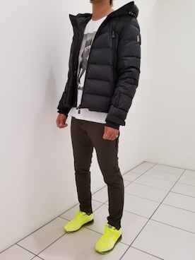 「MONCLER（モンクレール）のアイテム（ブルゾン）」を使った、HIROKIさん（メンズ・178cm）の夏コーディネート