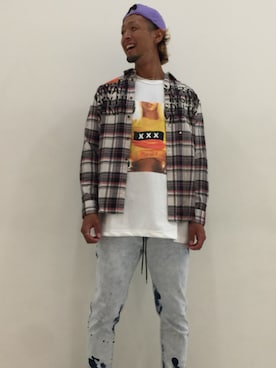 「maxsix（マックスシックス）のアイテム（ジャケット/アウター）」を使った、HIROKIさん（メンズ・178cm）の夏コーディネート
