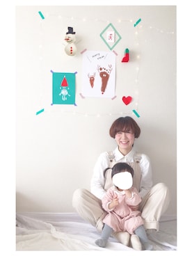 「MHL.（エムエイチエル）のアイテム（オールインワン・サロペット）」を使った、misacoさん（レディース・160cm）の冬コーディネート