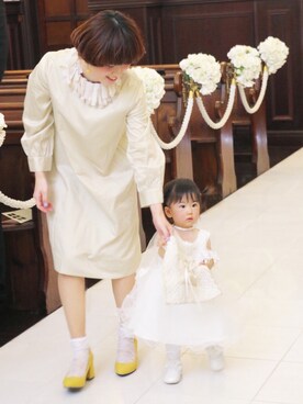 ママ ベビーを使った 結婚式 ワンピース の人気ファッションコーディネート Wear