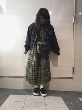 「GHOSPELL（ゴスペル）のアイテム（ワンピース）」を使った、manah1007さん（レディース・161cm）の春コーディネート
