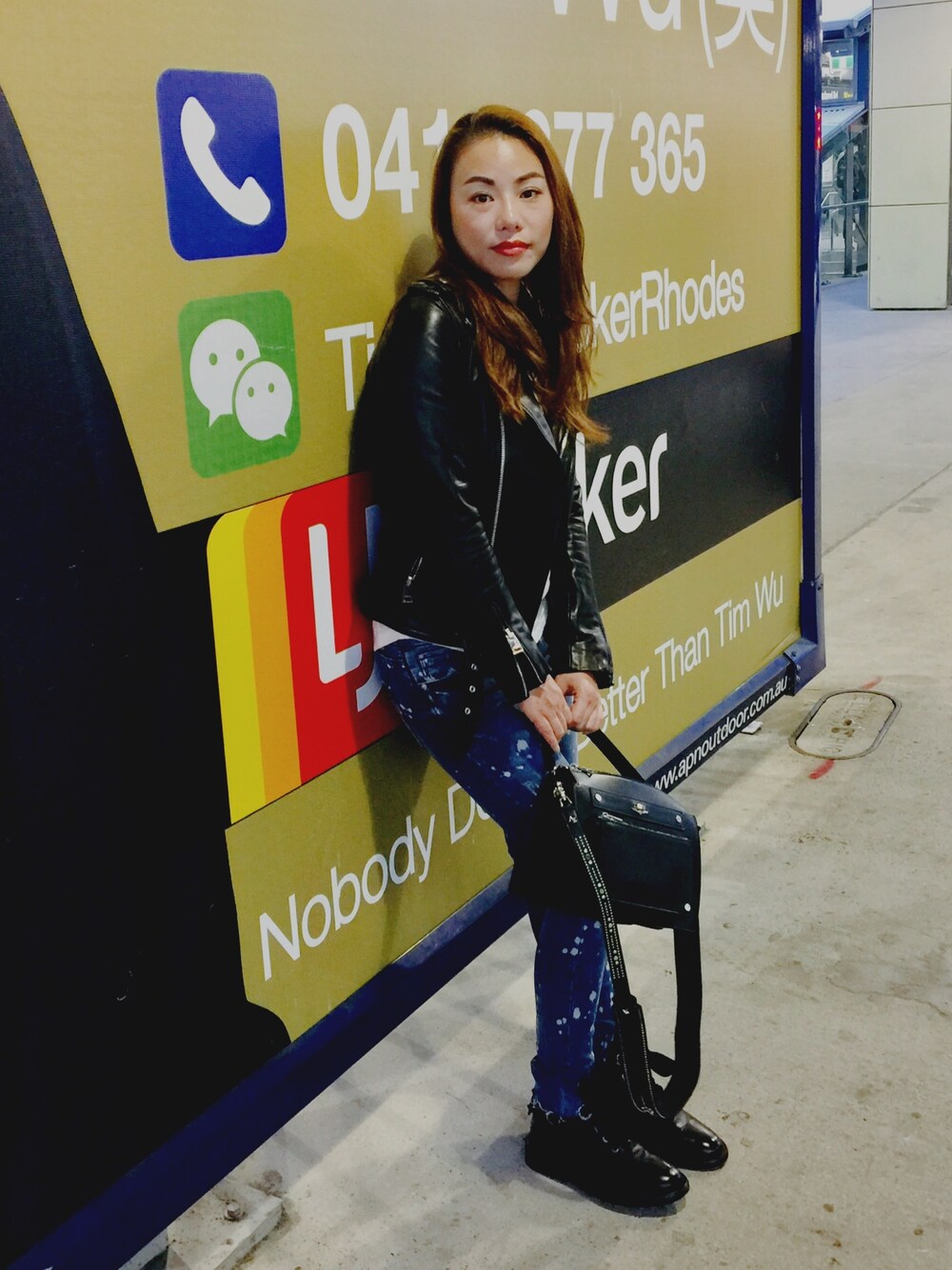 「maje、ZARA、ZADIG&VOLTAIRE」｜「Majeのアイテム（ライダースジャケット、ブラック系）」を使った、Fionaさん（レディース・168cm）の春コーディネートの1枚目の写真