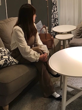 「plage（プラージュ）のアイテム（サロペット/オーバーオール）」を使った、Risa*さん（レディース・148cm）の秋コーディネート